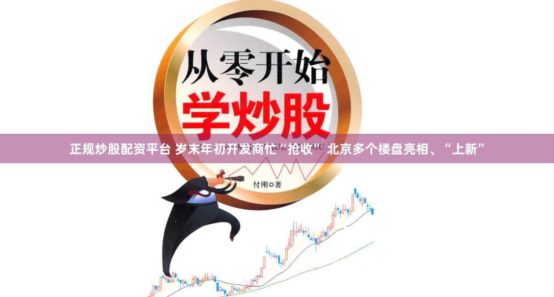 正规炒股配资平台 岁末年初开发商忙“抢收” 北京多个楼盘亮相、“上新”