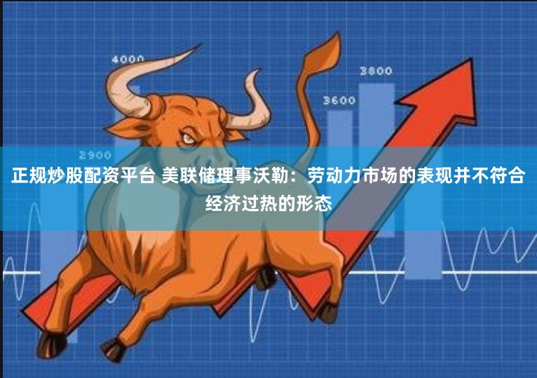 正规炒股配资平台 美联储理事沃勒：劳动力市场的表现并不符合经济过热的形态