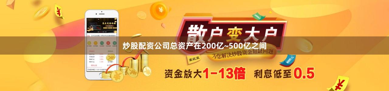 炒股配资公司总资产在200亿~500亿之间